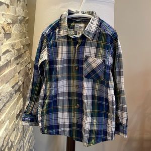 Plaid button down shirt